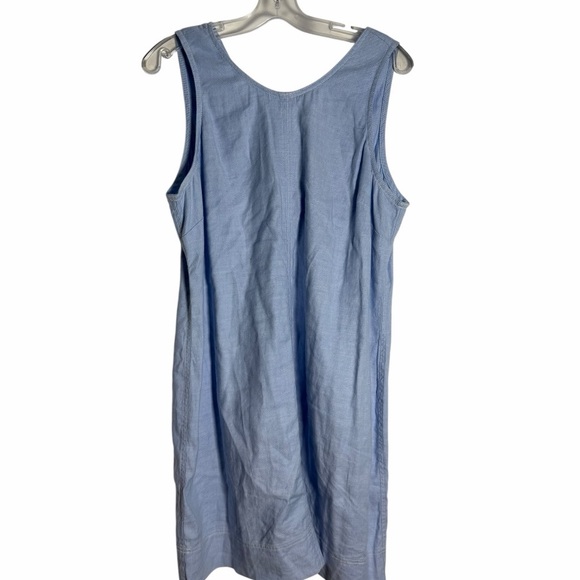 Tommy Bahama Light Blue Linen Sheath Dress - Picture 4 of 6